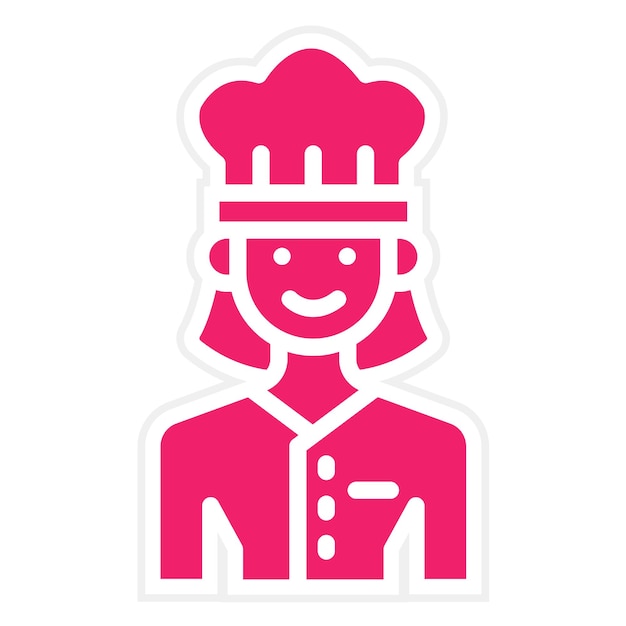 Diseño vectorial Chef Estilo de icono