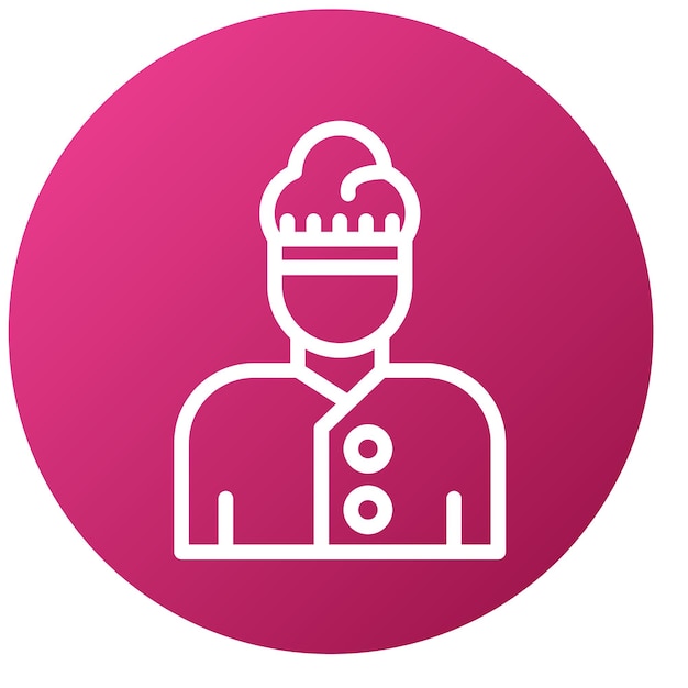 Diseño vectorial Chef Estilo de icono