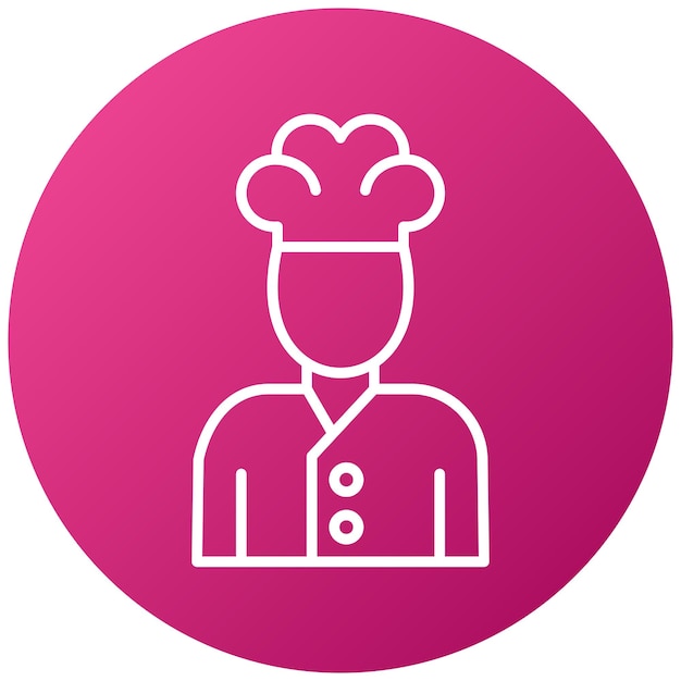 Diseño vectorial Chef Estilo de icono