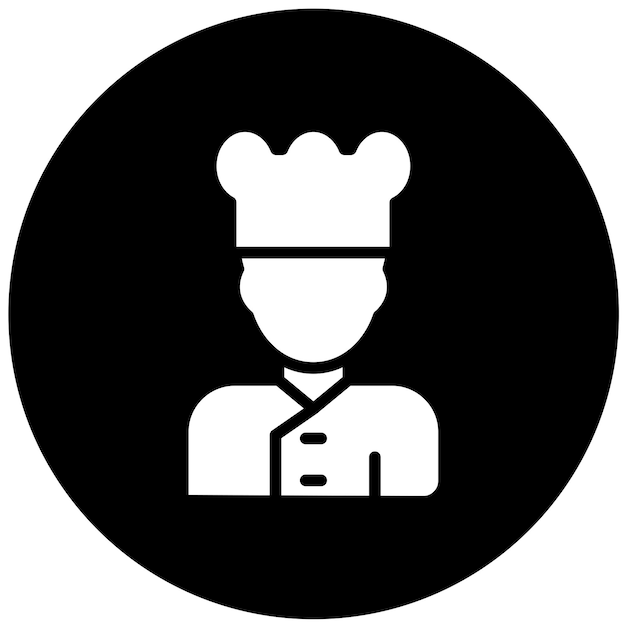 Diseño vectorial Chef Estilo de icono