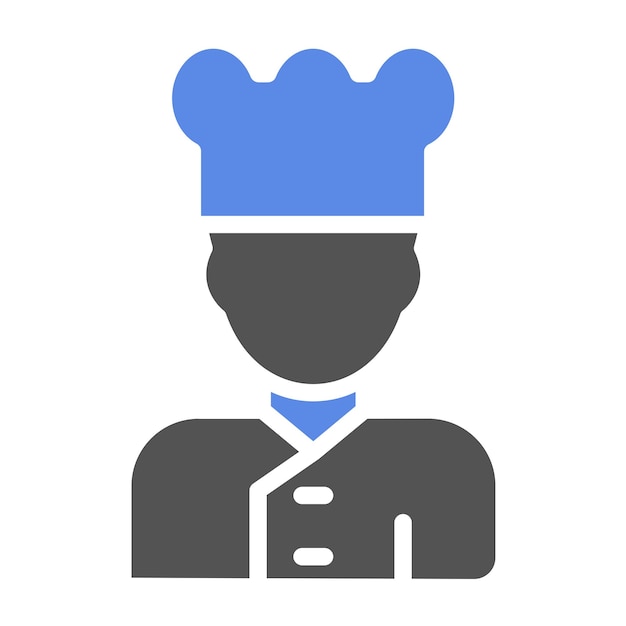 Diseño vectorial Chef Estilo de icono