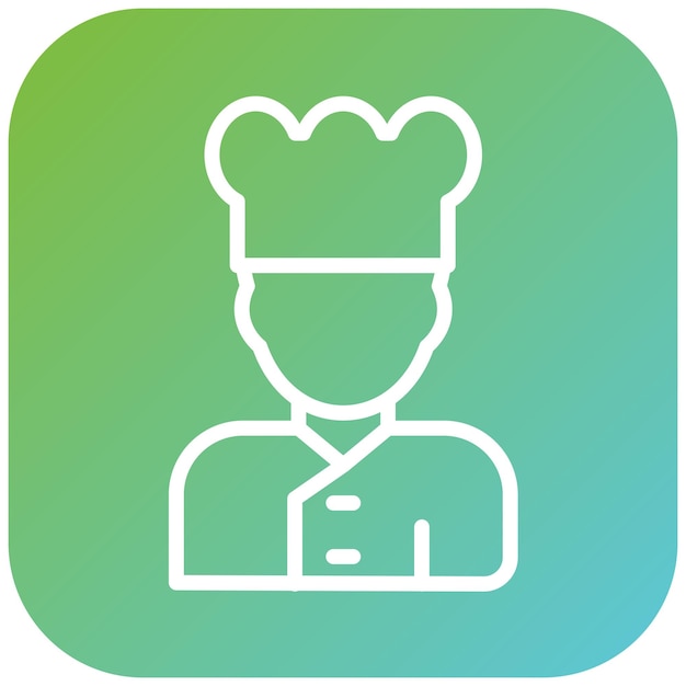 Diseño vectorial Chef Estilo de icono