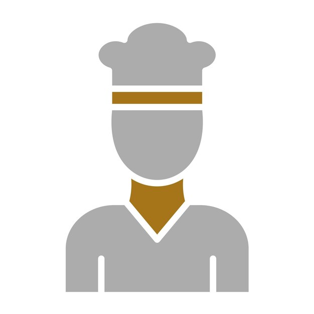 Diseño vectorial Chef Estilo de icono