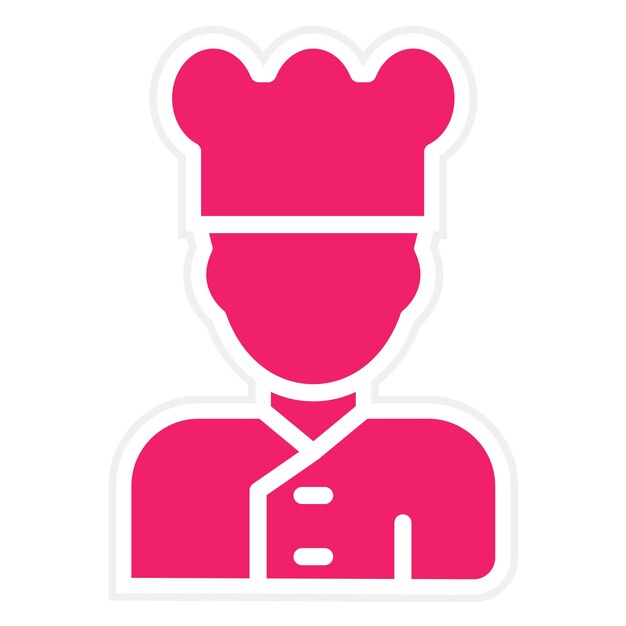 Diseño vectorial Chef Estilo de icono