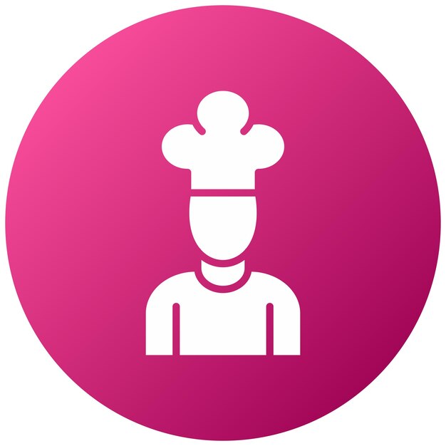Diseño vectorial Chef Estilo de icono