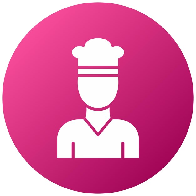 Diseño vectorial Chef Estilo de icono