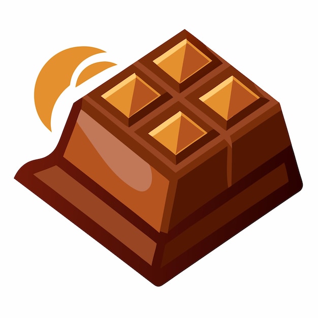 Diseño vectorial de chocolate Ilustración de golosinas deliciosas y tentadoras