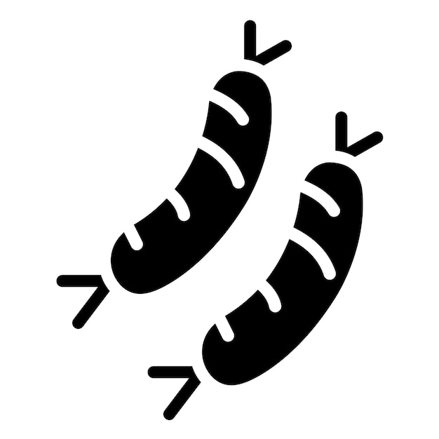 Diseño vectorial Chorizo estilo de icono de encanto