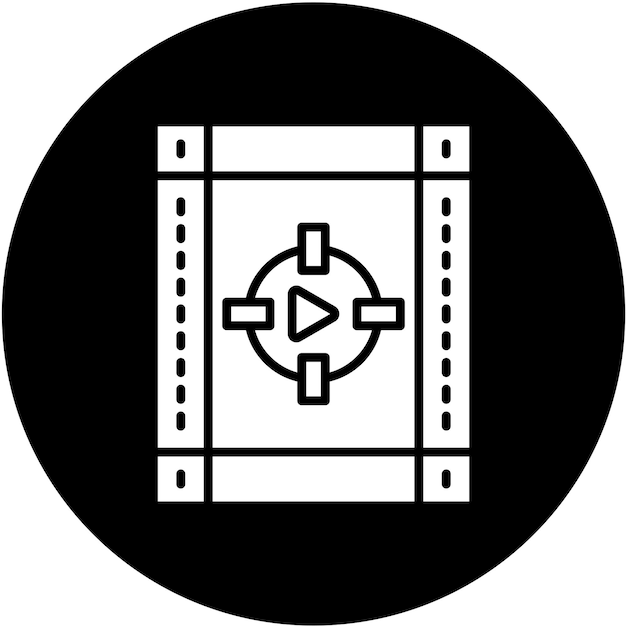 Diseño vectorial de cine 4D Estilo de icono