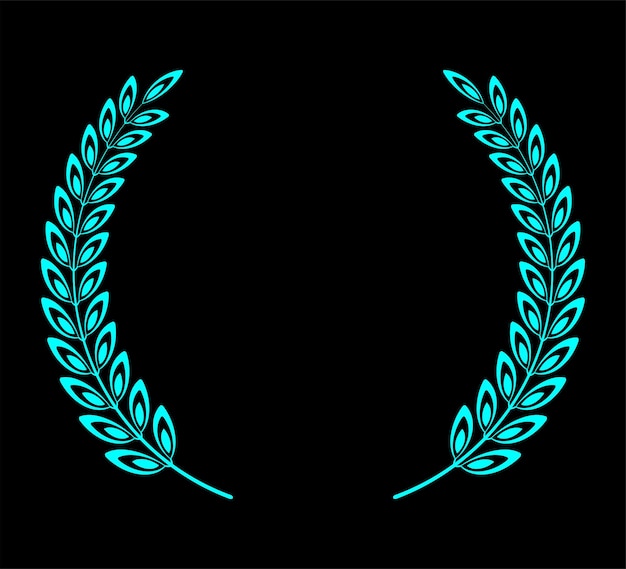 Diseño vectorial de círculos de hojas creativos y colorantes para la cresta