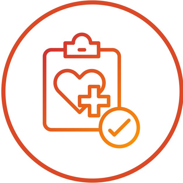 Diseño vectorial de citas de salud Estilo de icono