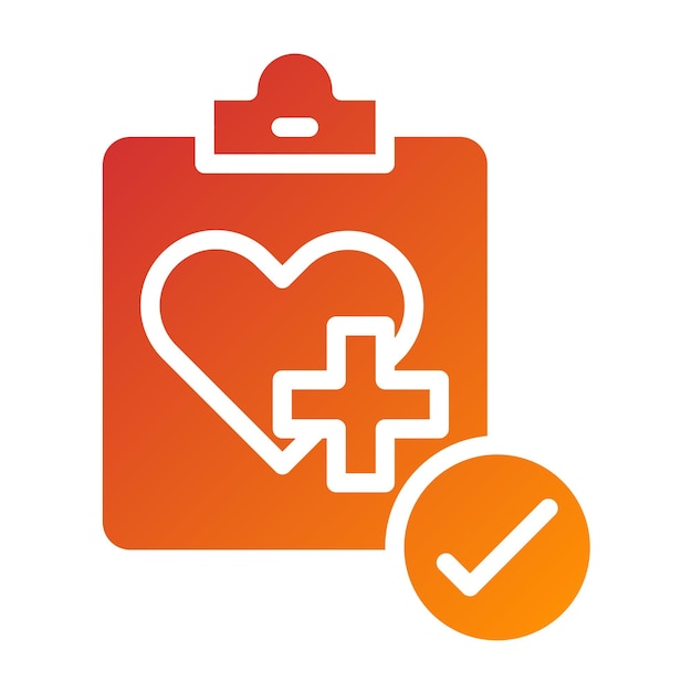 Diseño vectorial de citas de salud Estilo de icono