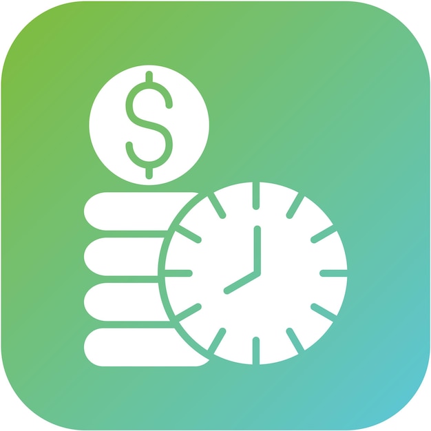 Diseño vectorial de citas en tiempo real Estilo de icono
