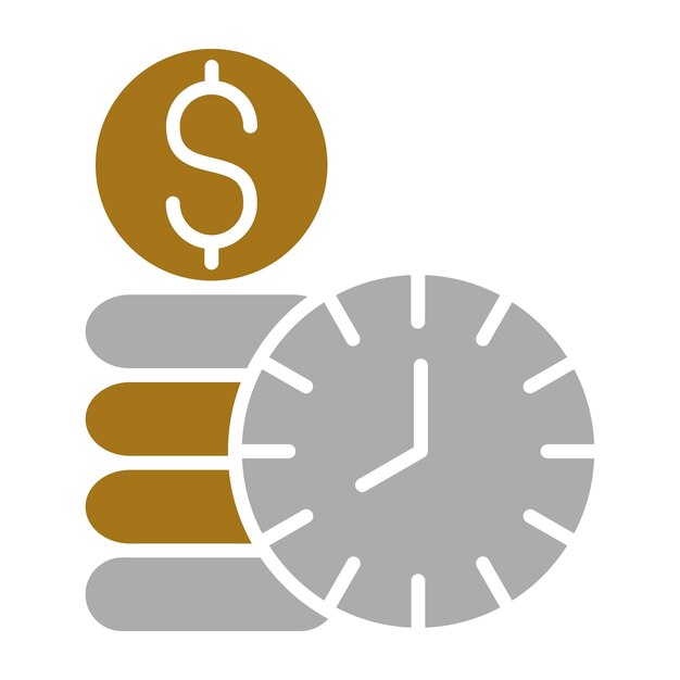 Diseño vectorial de citas en tiempo real Estilo de icono