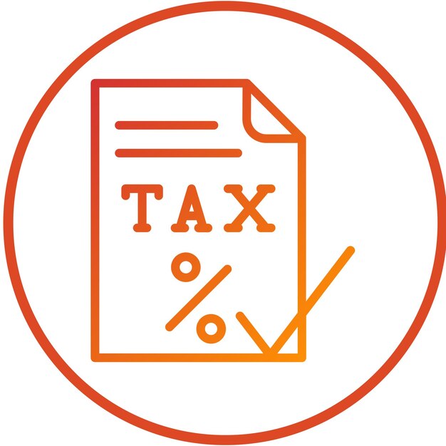 Diseño vectorial Claridad del impuesto Estilo del icono