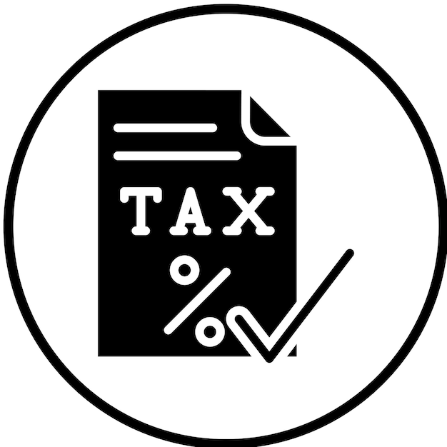 Diseño vectorial Claridad del impuesto Estilo del icono