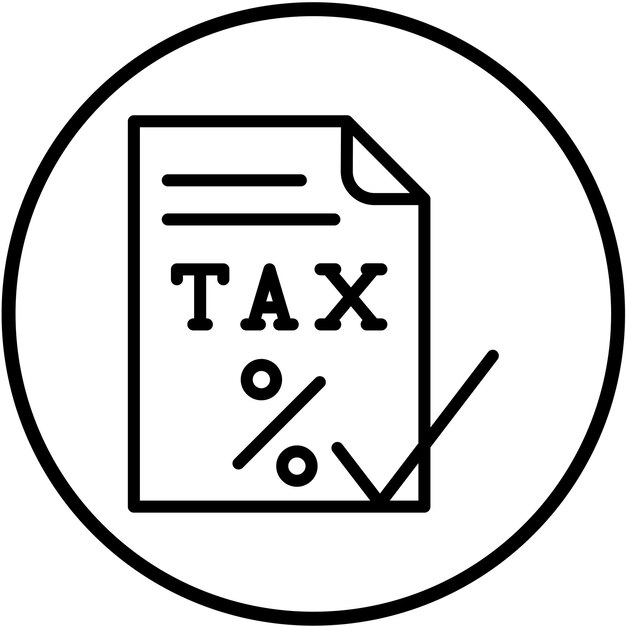 Diseño vectorial Claridad del impuesto Estilo del icono