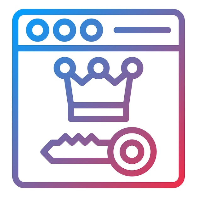 Diseño vectorial Clasificación de palabras clave Estilo de icono