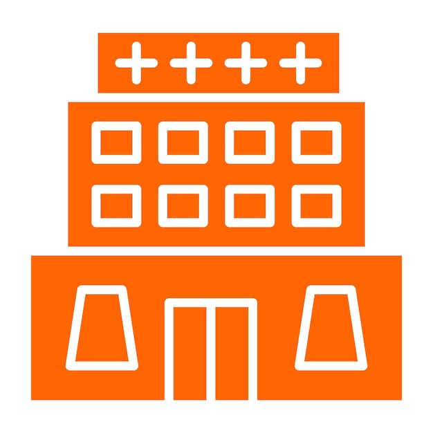 Diseño vectorial Clínica Estilo de icono