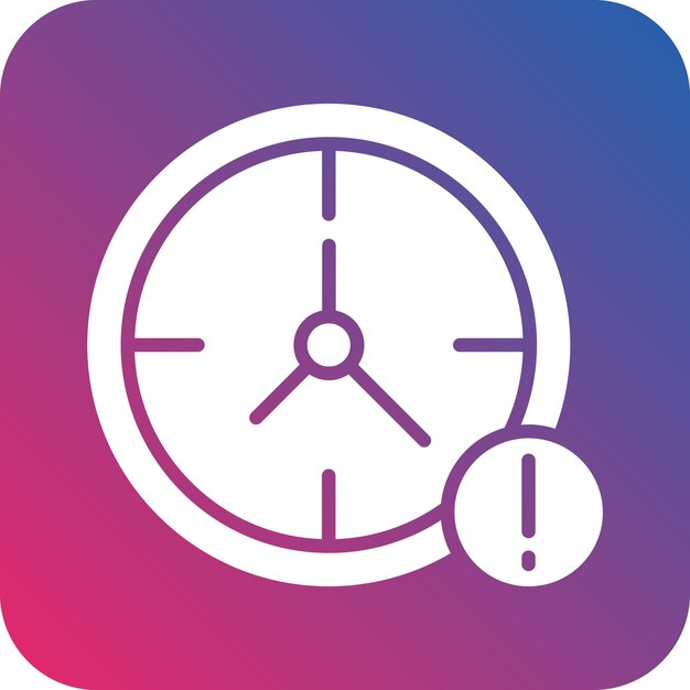 Vector diseño vectorial clock out estilo del icono