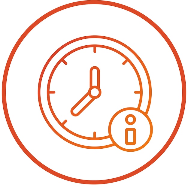 Diseño vectorial Clock Out Estilo del icono