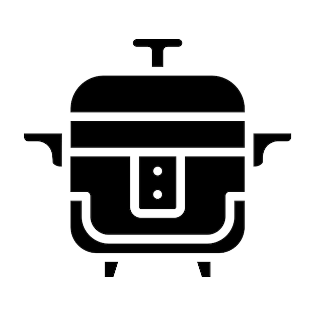 Diseño vectorial de la cocina de arroz Icon Style
