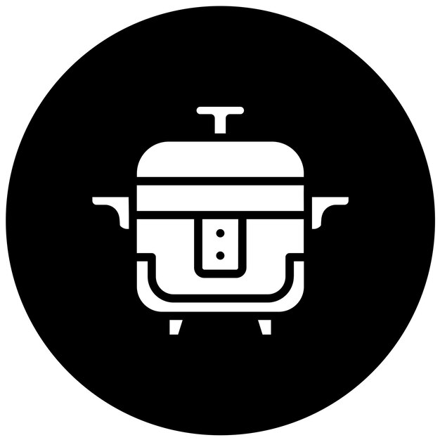 Diseño vectorial de la cocina de arroz Icon Style