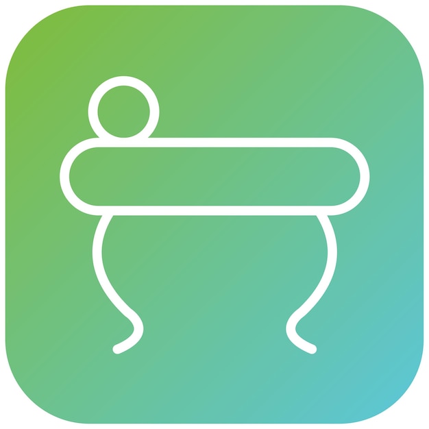 Diseño vectorial cóctel estilo icono otomano