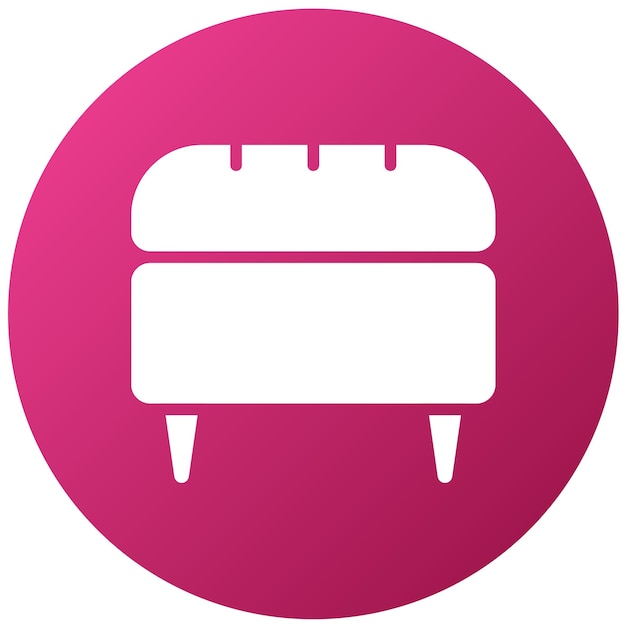 Diseño vectorial cóctel estilo icono otomano