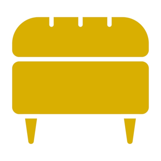 Diseño vectorial cóctel estilo icono otomano