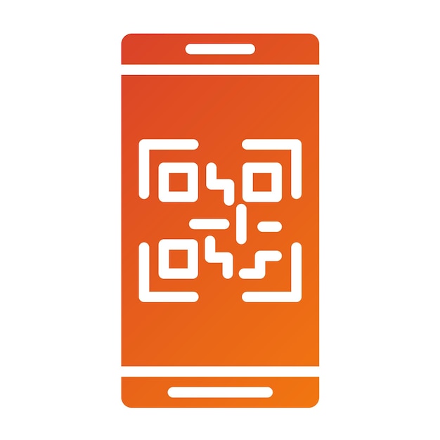Diseño vectorial Código QR Estilo del icono