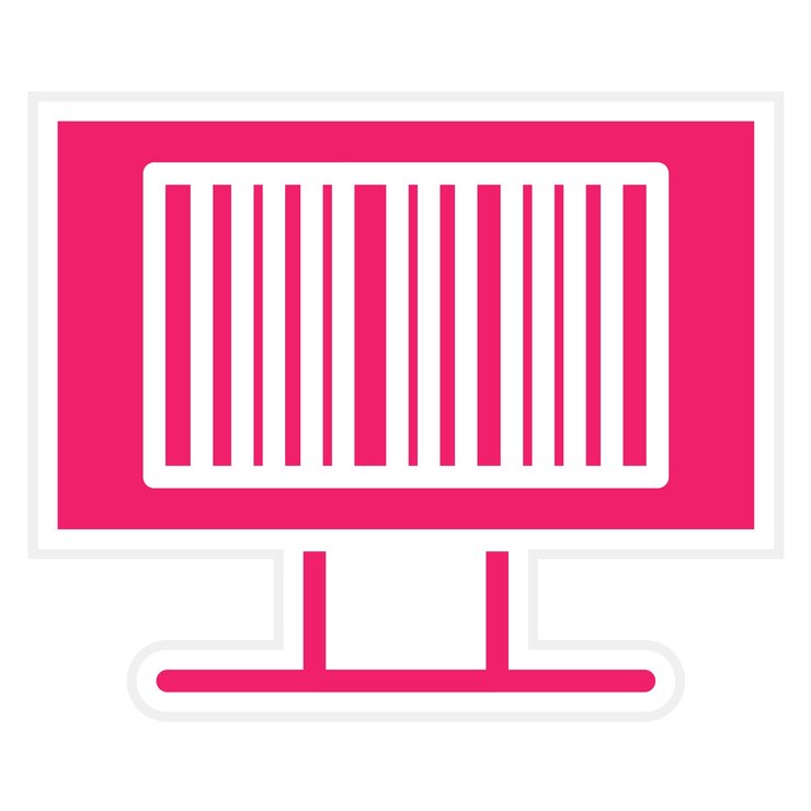 Vector diseño vectorial de códigos de barras estilo del icono