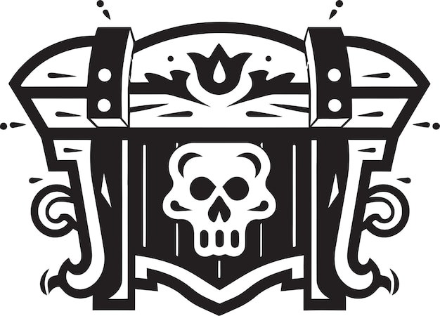 Diseño vectorial del cofre del tesoro de Buccaneers