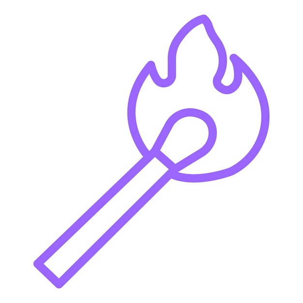 El diseño vectorial coincide con el estilo del icono