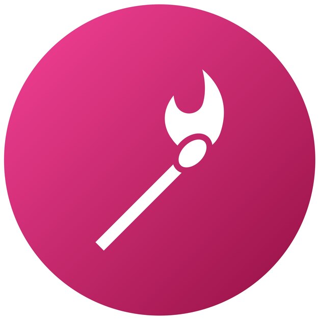 El diseño vectorial coincide con el estilo del icono