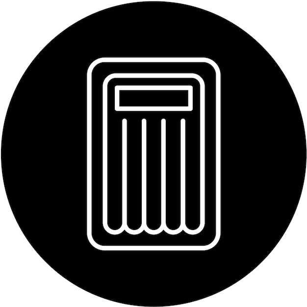 Diseño vectorial de colchón de playa Estilo icónico