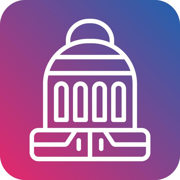 Diseño vectorial Colección de invierno Estilo de icono