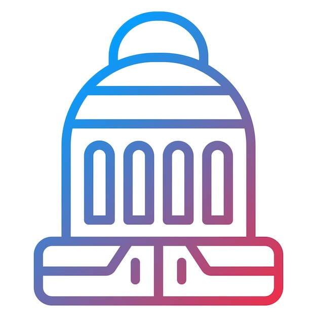 Diseño vectorial Colección de invierno Estilo de icono