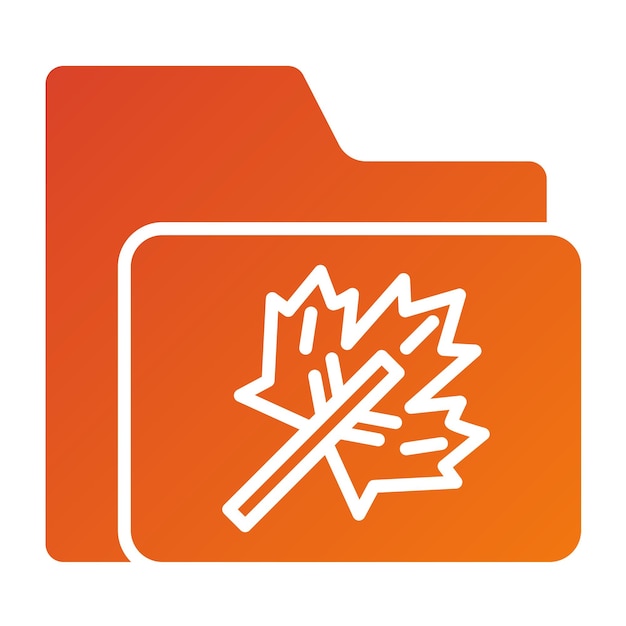 Diseño vectorial Colección de otoño Estilo de icono