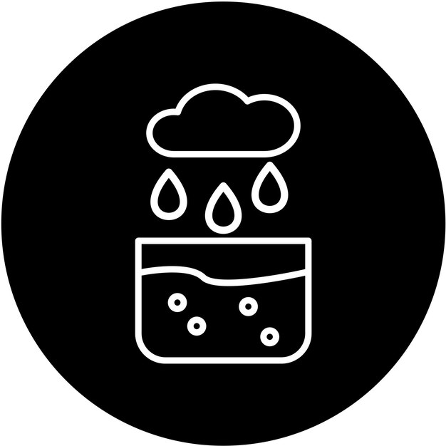 Diseño vectorial Coleccionando el estilo del icono de agua