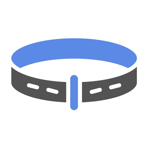 El diseño vectorial del collar encanta el estilo del icono