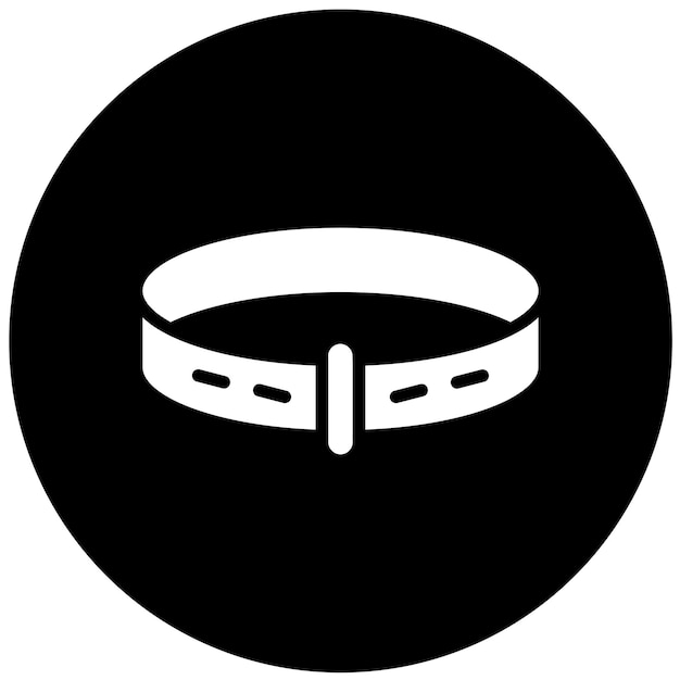 El diseño vectorial del collar encanta el estilo del icono
