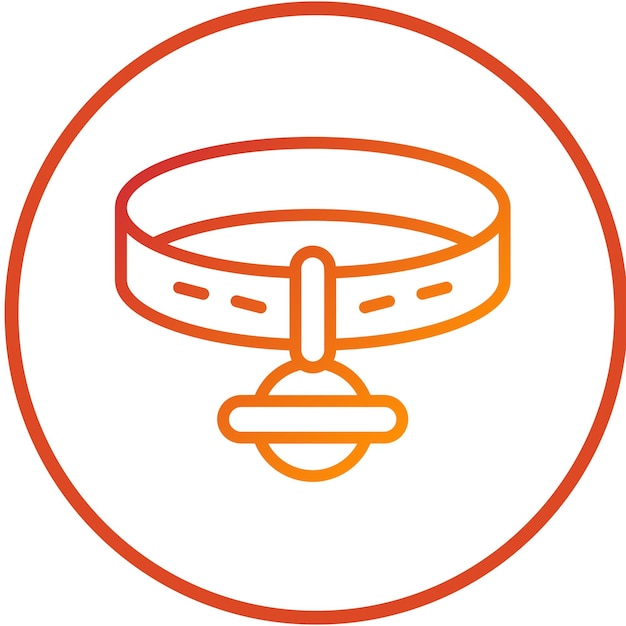 Diseño vectorial de collares PetCharm Estilo de icono