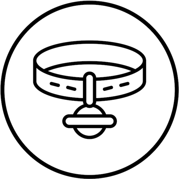 Diseño vectorial de collares PetCharm Estilo de icono