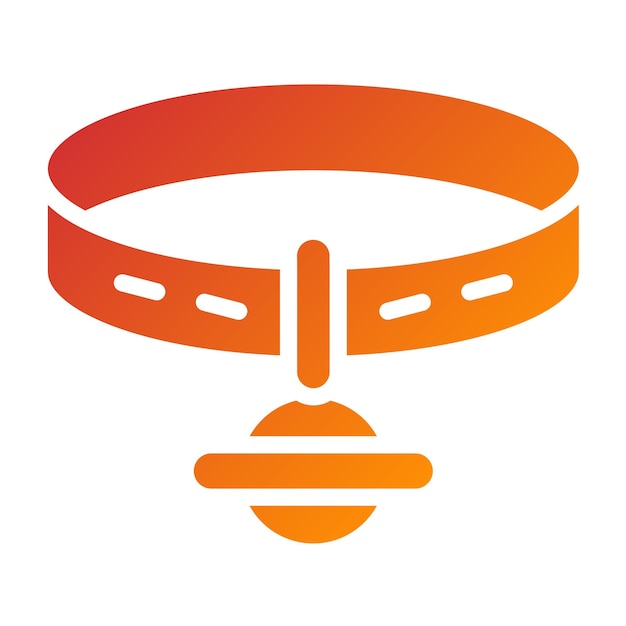 Diseño vectorial de collares PetCharm Estilo de icono