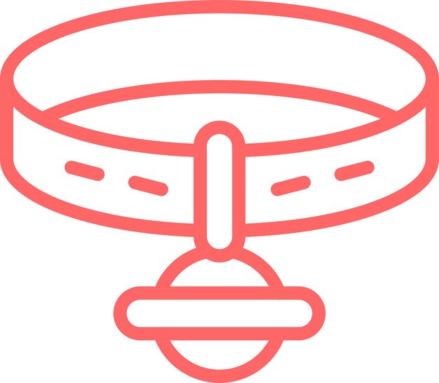 Diseño vectorial de collares PetCharm Estilo de icono