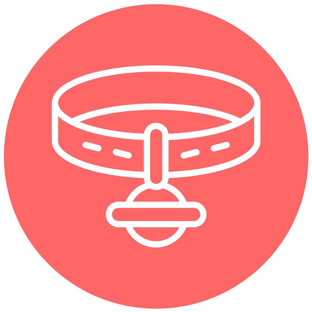 Diseño vectorial de collares PetCharm Estilo de icono