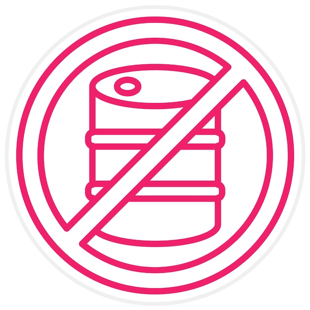 Diseño vectorial sin combustibles fósiles Estilo del icono
