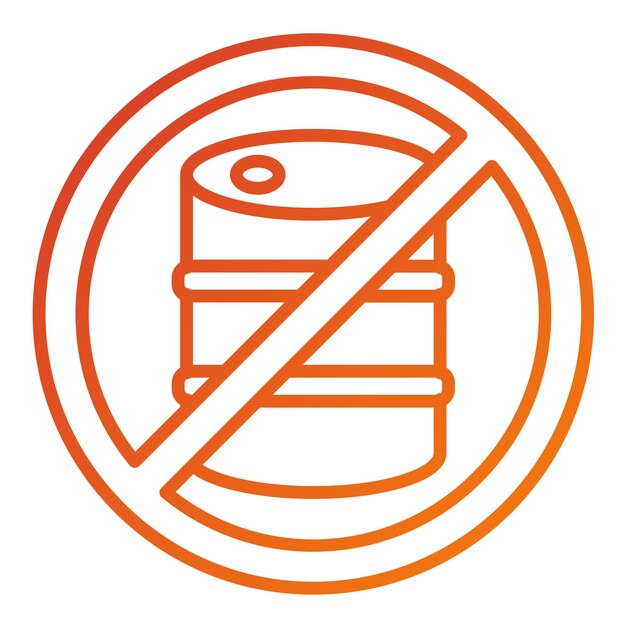 Diseño vectorial sin combustibles fósiles Estilo del icono