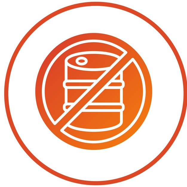 Diseño vectorial sin combustibles fósiles Estilo del icono